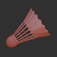Shuttlecock1.jpg Shuttlecock badminton 3d relief .stl file