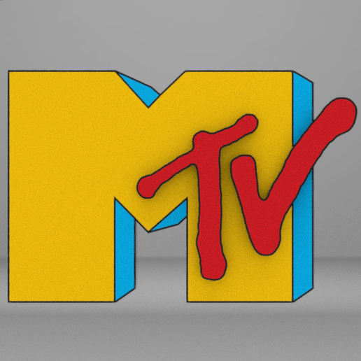 3D file Mtv logo・3D print design to download・Cults