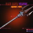 Black_Manta_Weapons_3d_print_model_01.jpg Black Trident - Black Manta Weapons Cosplay - Aquaman Kingdom