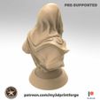 My3Dprintforge-patreon-Mage-BUST3.jpg AZIR The Wind MAGE BUST 75mm pre-supported