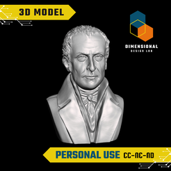 Alessandro-Volta-Personal.png 3D Model of Allesandro Volta - High-Quality STL File for 3D Printing (PERSONAL USE)