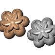 Lotus-leaf-Florentine-rosette-00.jpg Lotus leaves Florentine rosette onlay relief 3D print model