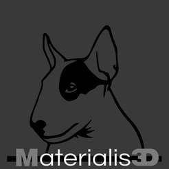 1.png STL file Bullterrier picture frame・Model to download and 3D print