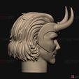 06.jpg Loki Head - Tom Hiddleston - Loki TV series 2021 - High Quality 3D print model