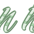 MNÑO MAY.png MNÑO uppercase italic cookie cutter
