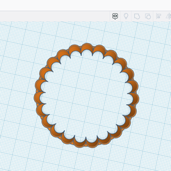 [=] Cortante blonda Q = Liam (a +e ) Importar Exporter —Enviara AjustayRejilla imm = STL file Dough cutter circle doily・3D printing model to download, 3DPoint