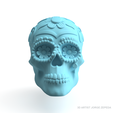 FRIDA-KAHLO-v1-2.png FRIDA KAHLO SUGAR SKULL 3D MODEL