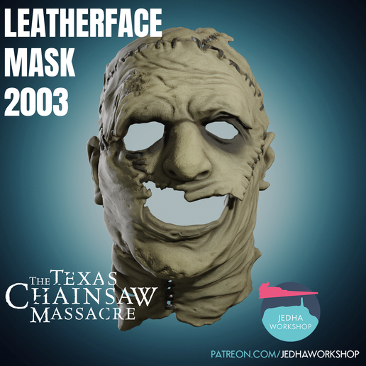 Leatherface Mask 3D Print Files (The Texas Chainsaw Massacre 2003)