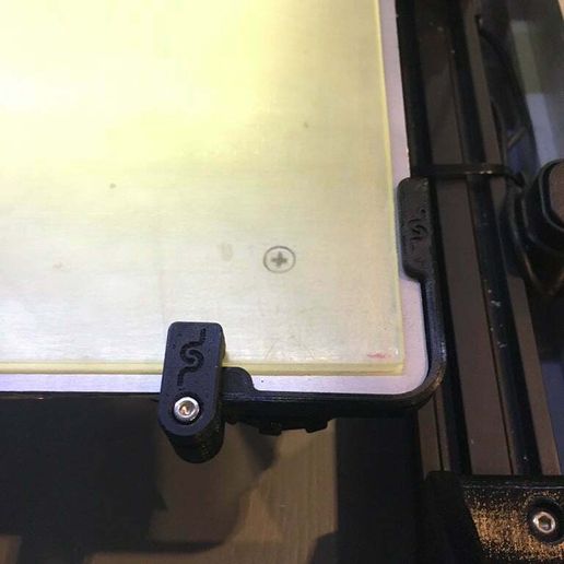 Glass Bed Plate Corner Clamps CR-10 - 3D model önizlemesi