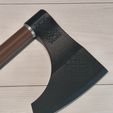 Bearded-axe-head-black.jpg Viking Axe - Modular, No Glue, No Supports, No AMS
