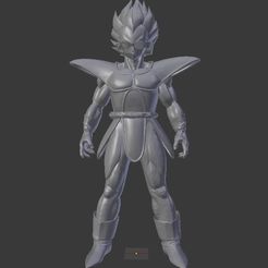 A1.jpg Fichier STL Vegeta Saiyan - DBZ・Plan imprimable en 3D à télécharger
