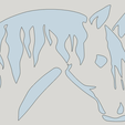 Horse_To_Trace.png Abstract Horse Head Art - 2D laser cuttable version of Jace1969's Thing