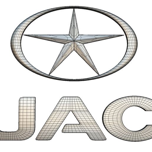 🚗 jac logo・ STL File for ・Cults