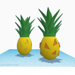 Pineapple-Eggs.jpg 3D file Pineapple egg, ananas eggs decoration, fancy holiday ornament, Easter egg・3D print object to download, Allexxe