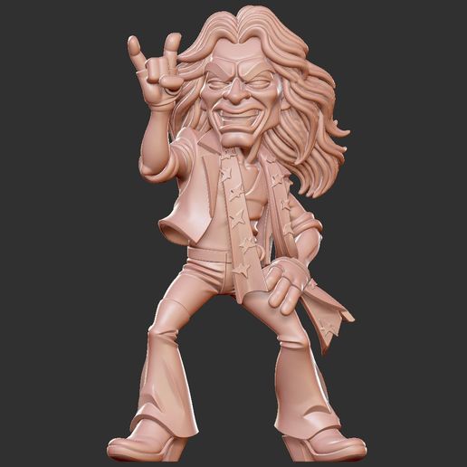 ️ David Lee Roth・ STL File for 3D printing・Cults