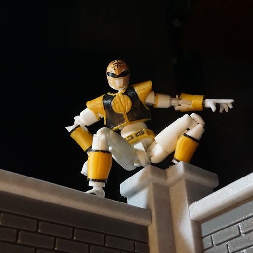🐅 Dummy 13 - White Tiger Power Ranger・ 3D File for 3D printing・Cults