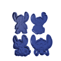 untitled.png Set of 4 Stitch cookie cutters