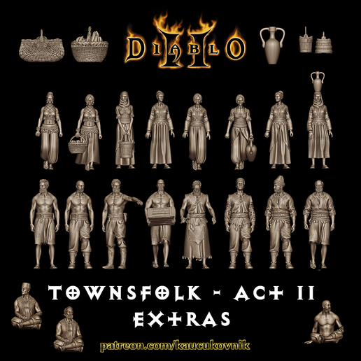 NPC_Act2_Extras.png Diablo II NPCs - Act II Extras