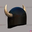 10.jpg Viking Mandalorian Helmet - Buffalo Horns - High Quality Model