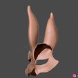 11.jpg Rabbit Mask - Fox Mask - Bunny Mask - Demon Kitsune Cosplay 3D print model