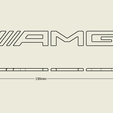 dimensions19.png 190mm 7,48" Mercedes-AMG trunk logo emblem badge