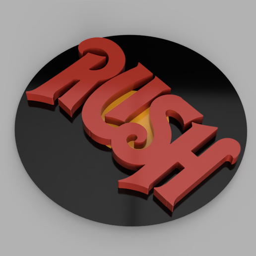 RUSH LOGO 3D model