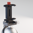 phone clamp6.png Free STL file Tripod Mobile Phone Clamp V2・3D printing idea to download
