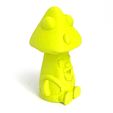 2.jpg 3D Printable STL File - Fantasy Mushroom Farmer Lawn Gnome - Royalty Free - For Attaboy's "Game of Shrooms 2023"