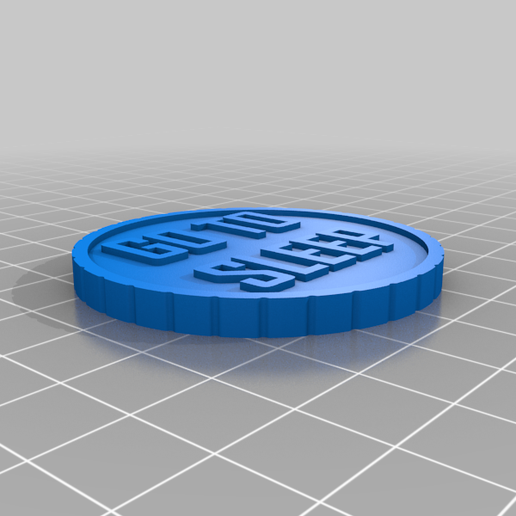 Valorant or Go To Sleep Coin 3D model