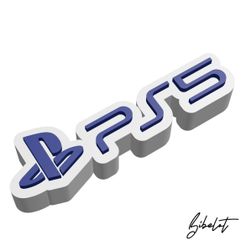 PS-1-2.jpg STL file Playstation - PS5 Logo・3D printable model to download
