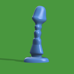 Model-1.png Fichier STL gratuit Mr Mushrooom V2 - Gode torsadé à large tête・Modèle imprimable en 3D à télécharger