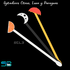 Agitadores-CLP.png Citrus, Luna and Umbrella Shakers