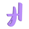 H2.stl Lettrage en plusieurs couleurs