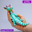 2.jpg Elcid the cute baby Dragon articulated flexi toy (STL & 3MF)