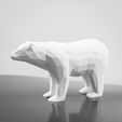 render.jpg Low Poly Bear Sculpture 3D Model