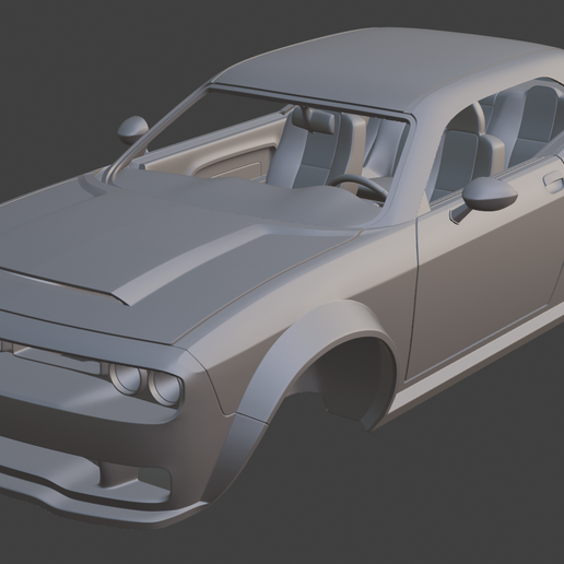 Dodge Challenger RC Body + 313mm Chassis (1/10)