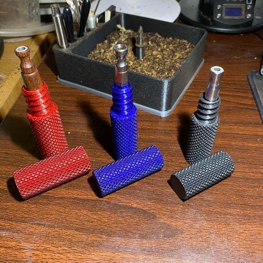 Knurled DynaVap Container for Most DynaVap Sizes - 3D model önizlemesi
