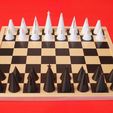 cone-chess-play.jpg Free STL file Cone Chess・3D printer model to download