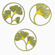 ginko.png Ginkgo biloba leaves Wall Decor