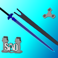 Night-Sky1.png Sword Art Online Sword Bundle | SAO, AOL, GGO, Alicization | Scabbards, Display Plinth Included | By Collins Creations 3D