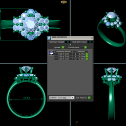2544.png Archivo STL Anillo de diamantes solitario R6・Objeto de impresión 3D para descargar