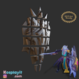 untitled_TR-17.png Battle Academia Leona Shield 3D Model Digital File - League of Legends Cosplay - Leona Cosplay - 3D Printing- 3D Print - LOL Cosplay
