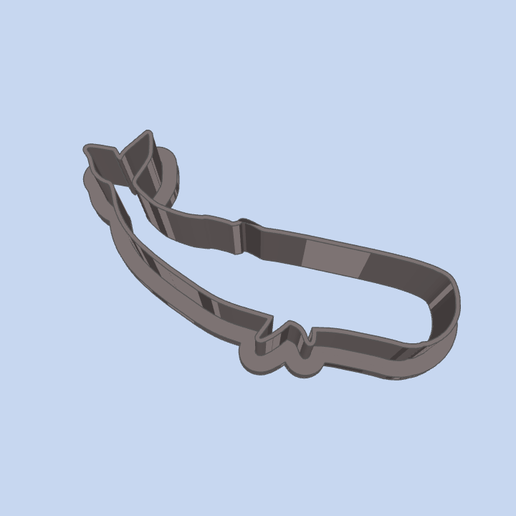 model.png Baleen Whale (1) COOKIE CUTTERS, MOLD FOR CHILDREN, BIRTHDAY PARTY