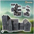 3.jpg Large medieval building with stone base and wooden corner (3) - Medieval Gothic Feudal Old Archaic Saga 28mm 15mm RPG