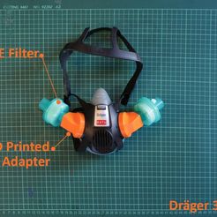 photo_2020-04-19_17-39-57.jpg STL-Datei Draeger HME/DAR Filter Adapter kostenlos・3D-Druck-Modell zum herunterladen