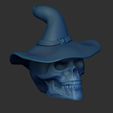 Shop1.jpg Skull Skull witch with hat- hollow inside