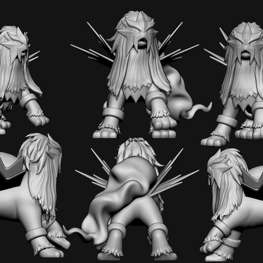 entei-cults-4.jpg Pokemon - Entei with 2 poses