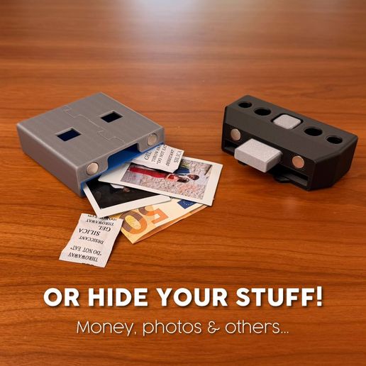 💾 USB NOTE | STICKY NOTE HOLDER & STENCILS・ 3D File for 3D printing・Cults