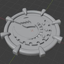 1.png 3D file Tyranid badge・3D print design to download