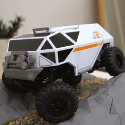 mini-z-4x4-チャリオット-top10.jpg Free STL file Lost in Space Chariot(netflix) /MINI-Z 4x4 Body/(fan art)・Model to download and 3D print